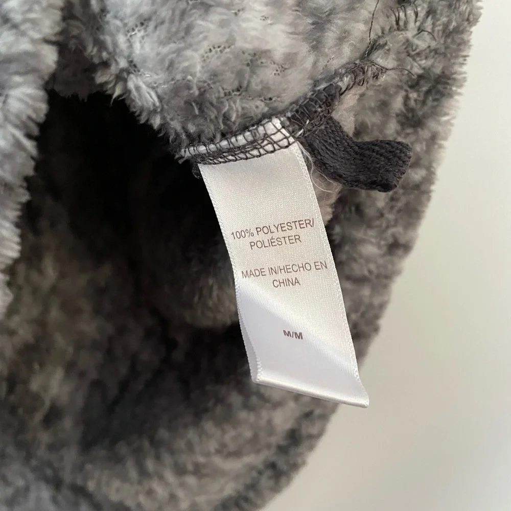 Stan Herman Women’s Grey Fleece Zip up Sweater M - Picture 4 of 4